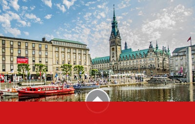 Rathaus Alster Die Roten Doppeldecker